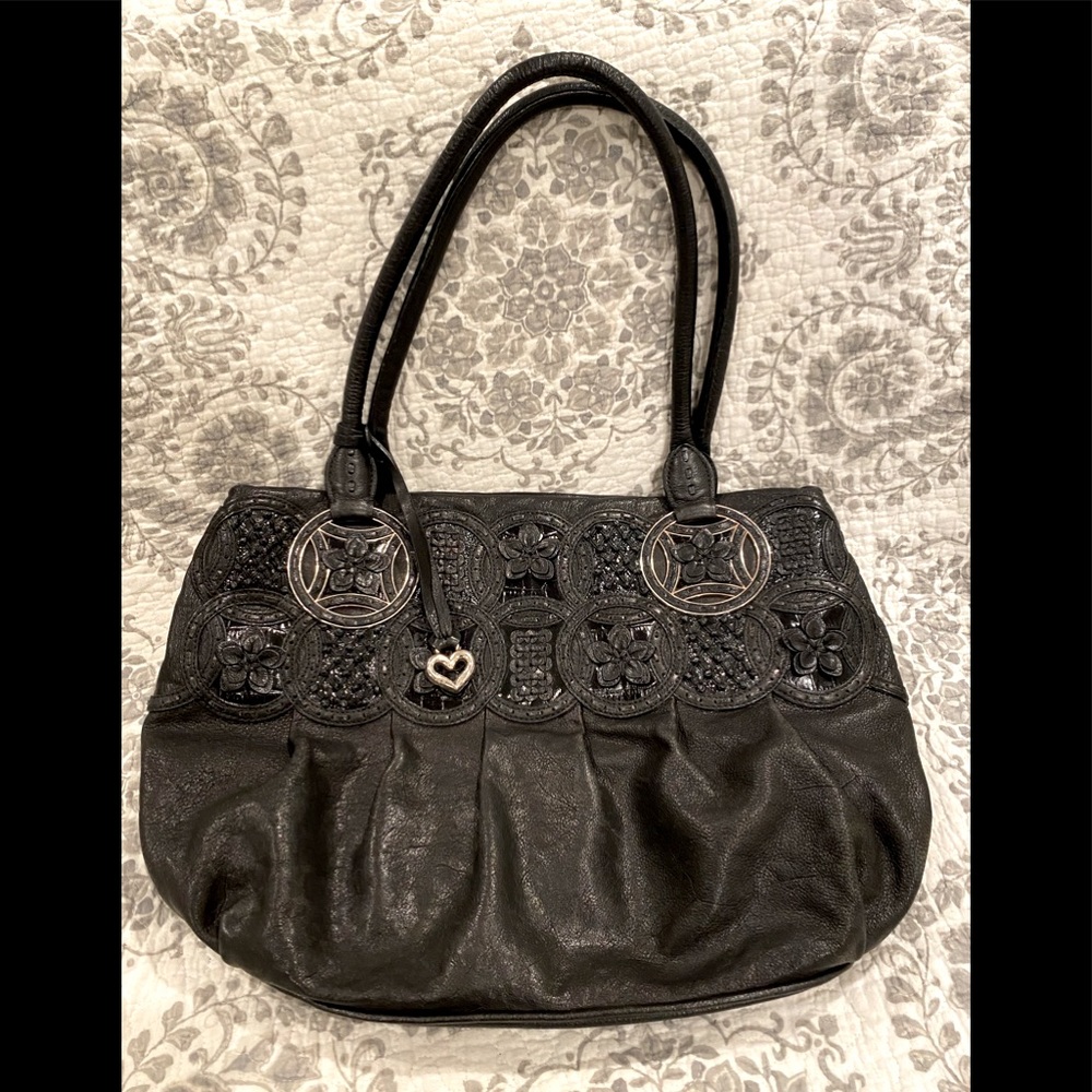 Brighton NALA Black Leather Masterpiece Collection Handbag